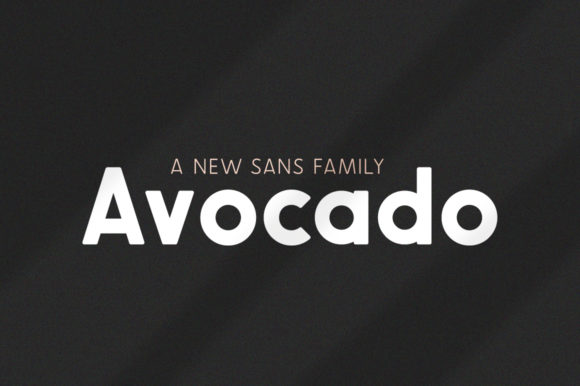 Avocado Family: A Font Trio for Fresh, Modern Design