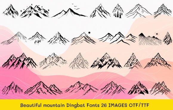 Beautiful Mountain Dingbats: A Typeface for Adventure
