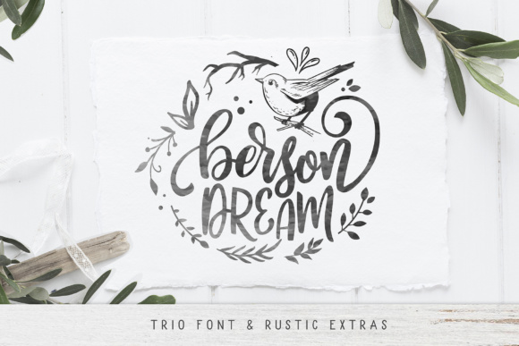Berson Dream: A Font Family for Warm, Handcrafted Projects