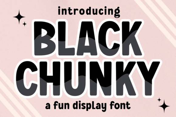Black Chunky: Commanding Attention with Bold Typography