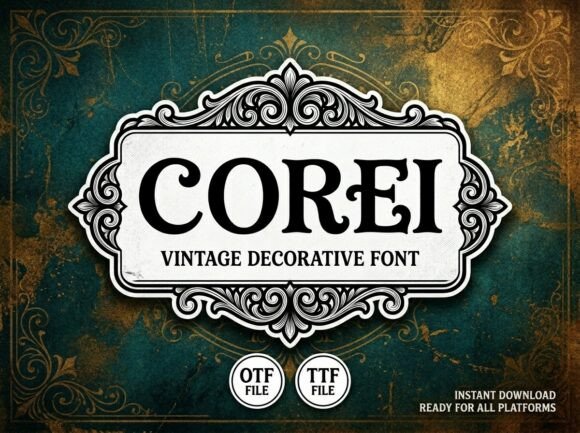 Corei: The All-Caps Display Font for Bold Branding