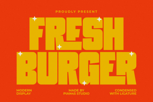 Fresh Burger: A Chunky Typeface with Serious Brand Flavor