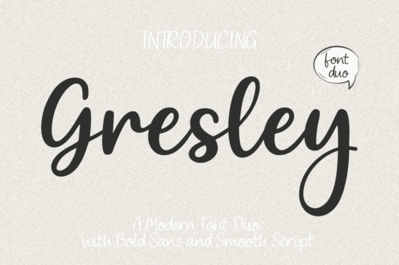 Gresley: A Typeface Pairing Where Bold Structure Meets Fluid Expression