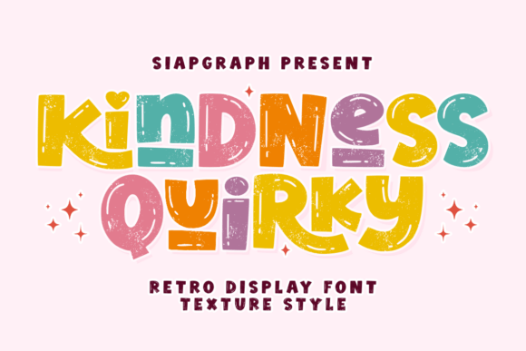 Kindness Quirky Texture: A Playful Font for Authentic Brands