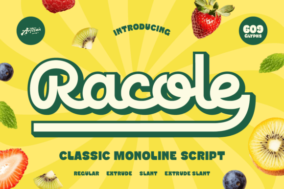 Racole: The Playful Typeface That Brings Summer to Your Brand
