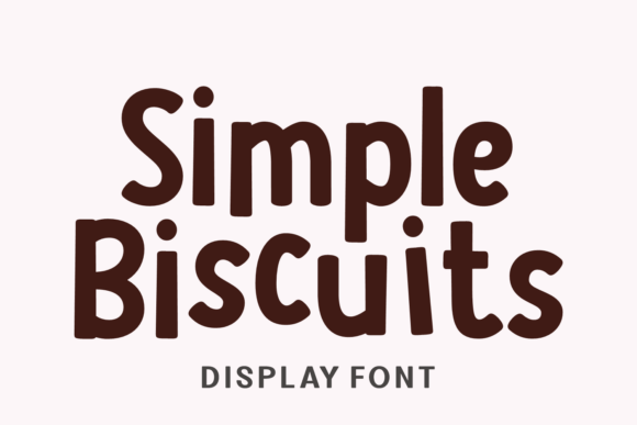 Simple Biscuits: A Font That Feels Like a Friendly Wave