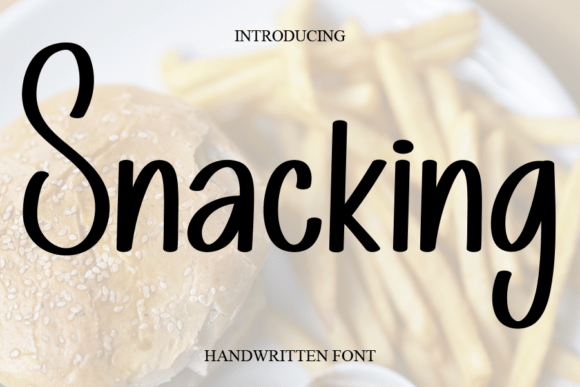 Snacking Font: A Handwritten Typeface for Joyful Designs
