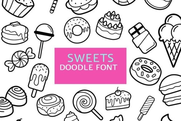 Sweets Doodle: A Charming Typeface for Whimsical Branding