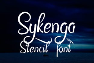 Sykenga: The Stencil Font with Swashes That Makes Designs Pop