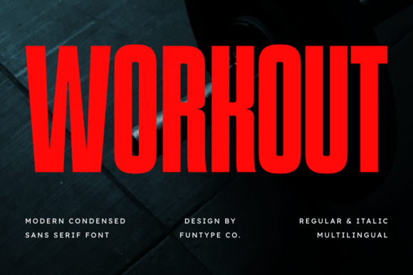 Workout: The High-Impact Typeface for Commanding Designs